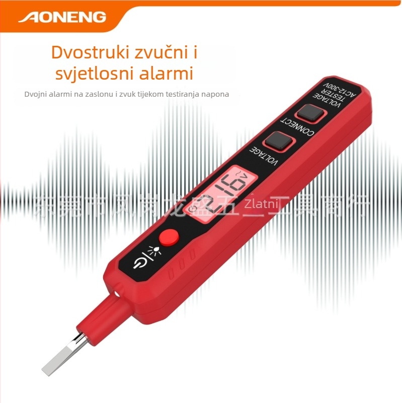 Bezkontaktni tester napona 1000V – Aoneng DCY-ANH02, detekcija živih vodiča i prekidnih točaka kruga