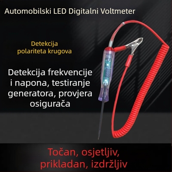 Automobilsko LED digitalno testno pero za električne krugove, profesionalna upotreba, 6–24V
