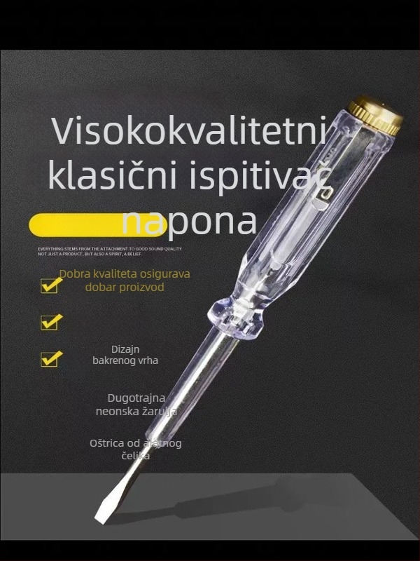 Tester napona za električare, kontaktni tester s klipom