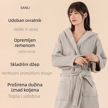 Ogrtač za kupanje za parove, unisex, 100% pamuk
