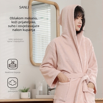 Ogrtač za kupanje za parove, unisex, 100% pamuk
