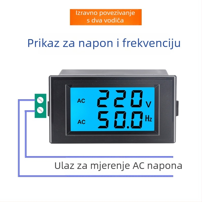Generator s digitalnim zaslonom, voltmetar i frekvencijski mjerač, jednofazni 110V/220V; trofazni 380V, 50Hz, model D69-2080