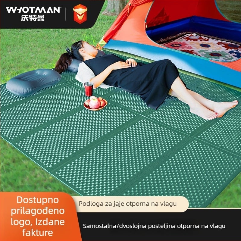 Waterman sklopiva prostirka za spavanje protiv vlage, egg nest dizajn, za 1-3 osobe, PVC s XPE pjénom, 0,4 kg, vanjska piknik podloga