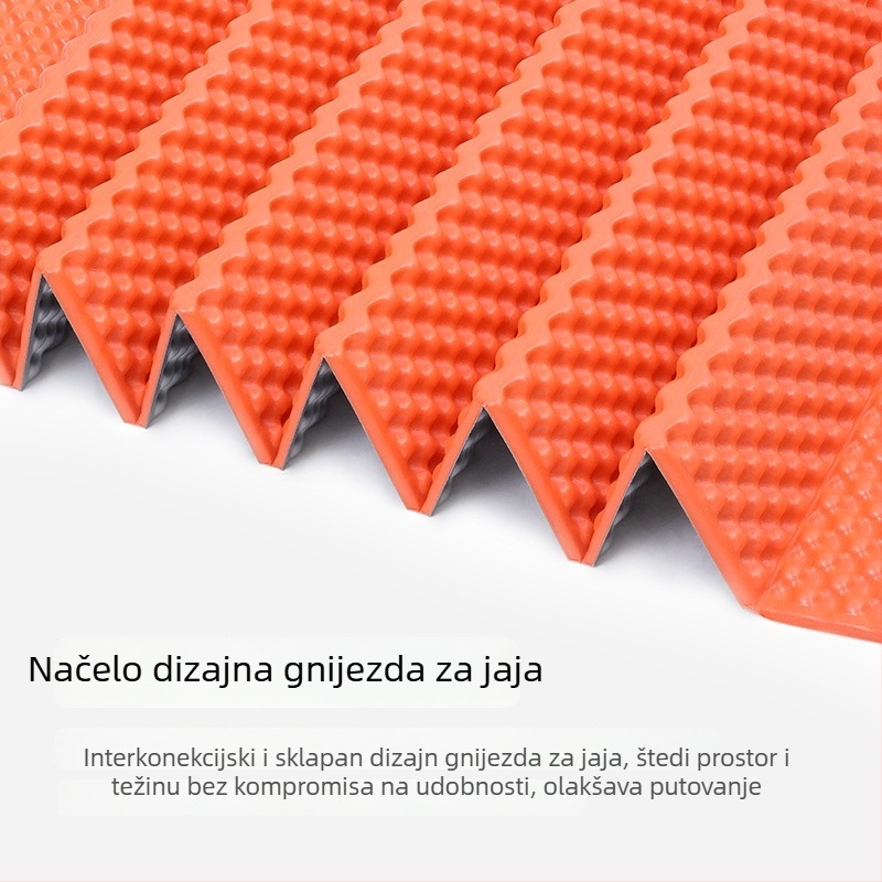 Waterman sklopiva prostirka za spavanje protiv vlage, egg nest dizajn, za 1-3 osobe, PVC s XPE pjénom, 0,4 kg, vanjska piknik podloga