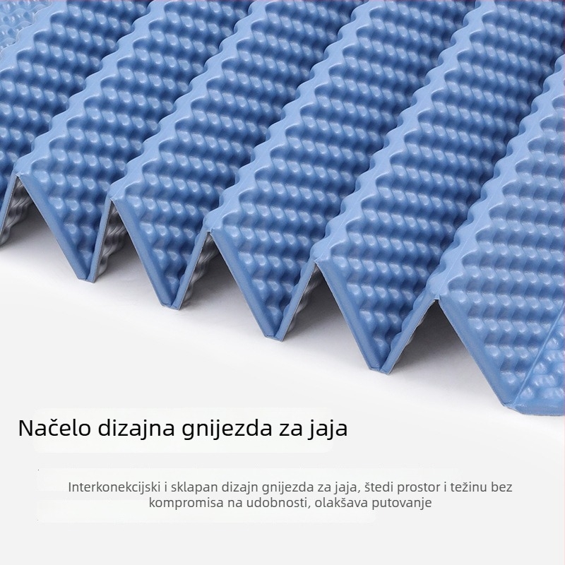 Waterman sklopiva prostirka za spavanje protiv vlage, egg nest dizajn, za 1-3 osobe, PVC s XPE pjénom, 0,4 kg, vanjska piknik podloga