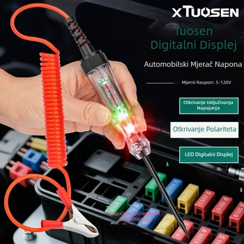 Xtuosen električno testno pero s digitalnim zaslonom, višefunkcijski tester krugova