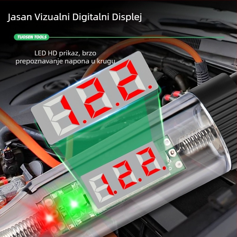 Xtuosen električno testno pero s digitalnim zaslonom, višefunkcijski tester krugova