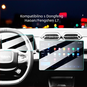 Staklena zaštita za središnji zaslon navigacije Dongfeng Fengshen — monolitna konstrukcija, površina otporna na otiske prstiju