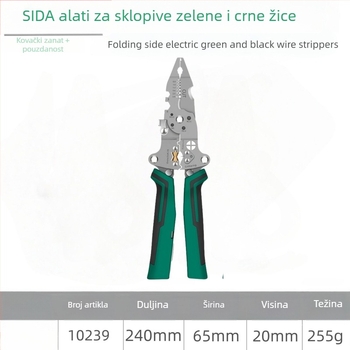 Star električarske kliješta za skidanje izolacije žica – igličasti vrh, višenamjenski, mjerenje električnih parametara, težina 0.255 kg