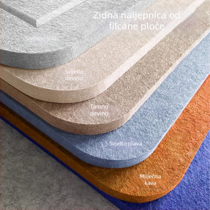 Filc naljepnice za zid, filc zidna fotografija, ploča za obavijesti od filca koja ne oštećuje zid, pozadinska zidna dekoracija