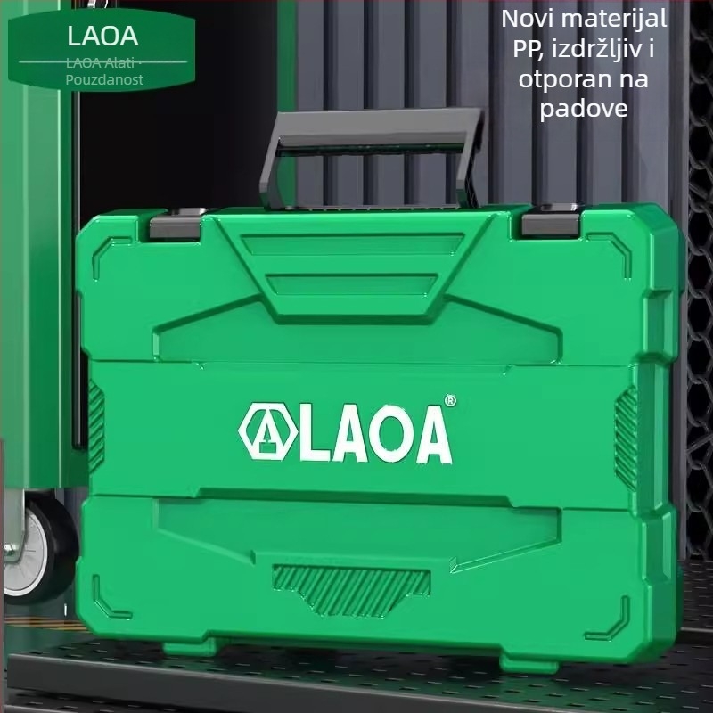 LA101207 116-dijelni skup alata za kućnu popravak – alati za demontažu, Old a, PC materijal