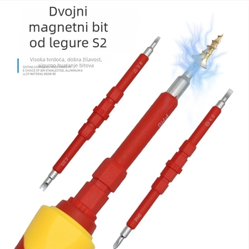 MYJ 5-u-1 izolirani odvijač set s magnetskim vrhovima od Cr-V čelika za održavanje električnih uređaja visokog napona