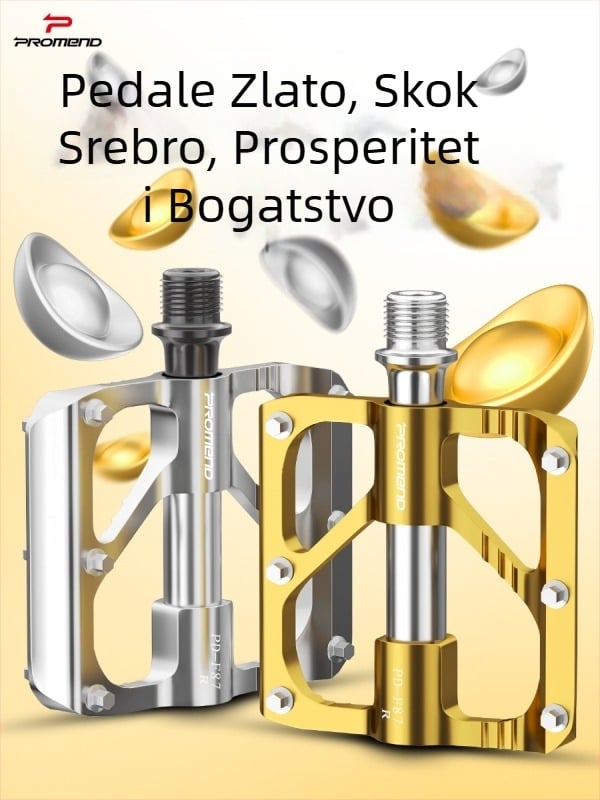 Promend Pd-F87 Aluminijska pedala, ultra lagana, za planinske i cestovne sklopive bicikle, s Cr-Mo osovinom