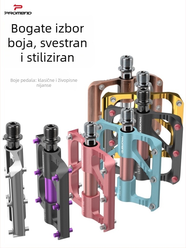 Promend Pd-F87 Aluminijska pedala, ultra lagana, za planinske i cestovne sklopive bicikle, s Cr-Mo osovinom