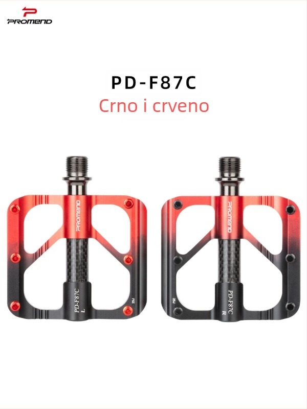 Promend Pd-F87 Aluminijska pedala, ultra lagana, za planinske i cestovne sklopive bicikle, s Cr-Mo osovinom