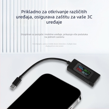 Type-C tester za punjenje mobitela: mjerenje struje i napona te testiranje snage punjenja, digitalni zaslon