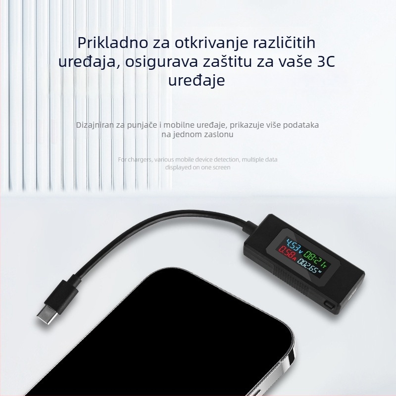 Type-C tester za punjenje mobitela: mjerenje struje i napona te testiranje snage punjenja, digitalni zaslon