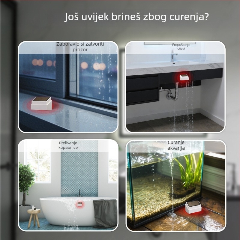 MOES Zigbee inteligentni senzor za kišu i vanjsku rasvjetu, IPx4 vodootporan, napajanje CR123A baterijom