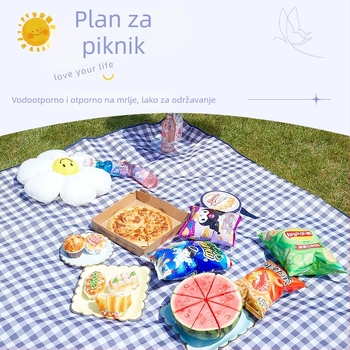 Vanjska piknik podloga – Oxford tkanina, PVC vodootporni sloj, 100% poliester; pogodna za plažu, kampiranje i piknik