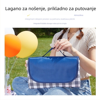 Vanjska piknik podloga – Oxford tkanina, PVC vodootporni sloj, 100% poliester; pogodna za plažu, kampiranje i piknik