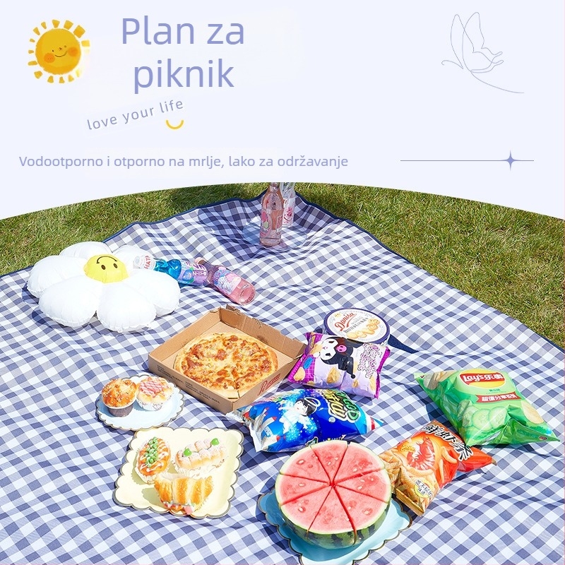 Vanjska piknik podloga – Oxford tkanina, PVC vodootporni sloj, 100% poliester; pogodna za plažu, kampiranje i piknik