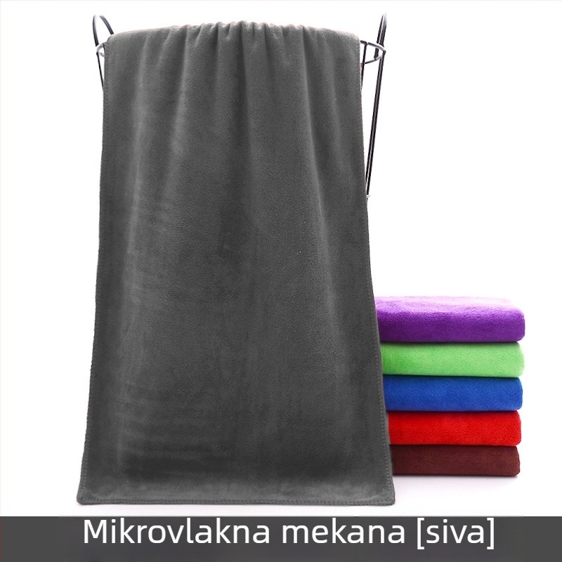 Mikrovlakana ručnik za sušenje kose, salon, jednobojna boja, vrlo upijajući