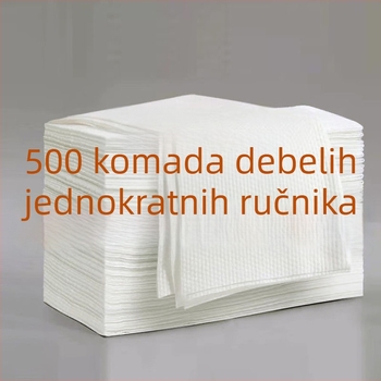 Jednokratne ručnike za hotele i salone, debelji i veći, turban za kosu, 70 g, apsorpcija 16–20 s, 500 komada