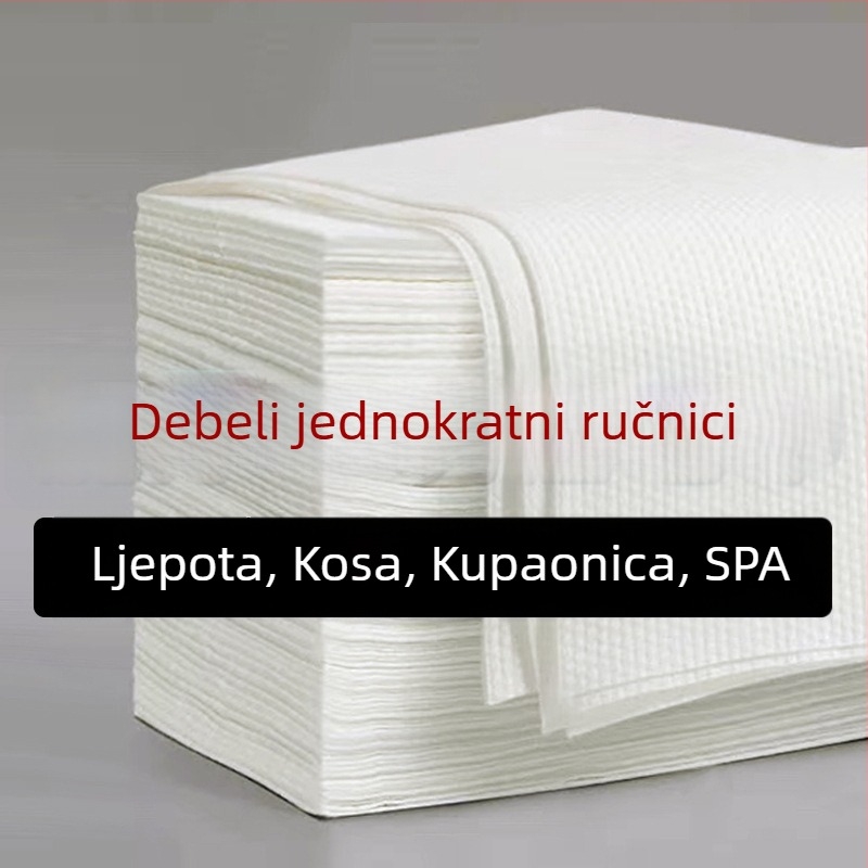 Jednokratne ručnike za hotele i salone, debelji i veći, turban za kosu, 70 g, apsorpcija 16–20 s, 500 komada