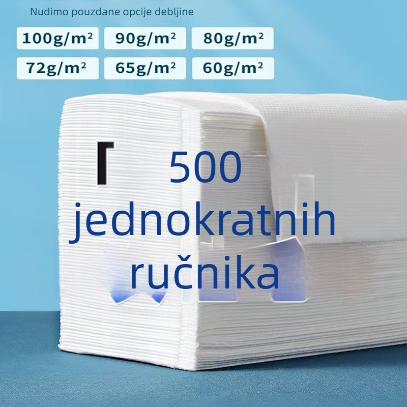 Jednokratne ručnike za hotele i salone, debelji i veći, turban za kosu, 70 g, apsorpcija 16–20 s, 500 komada
