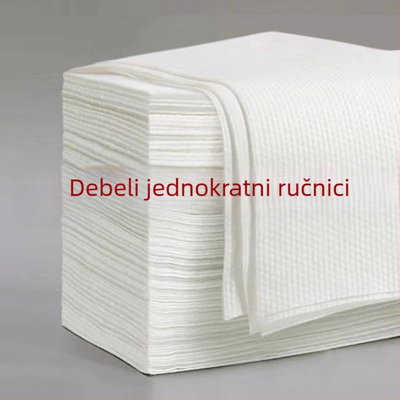 Jednokratne ručnike za hotele i salone, debelji i veći, turban za kosu, 70 g, apsorpcija 16–20 s, 500 komada