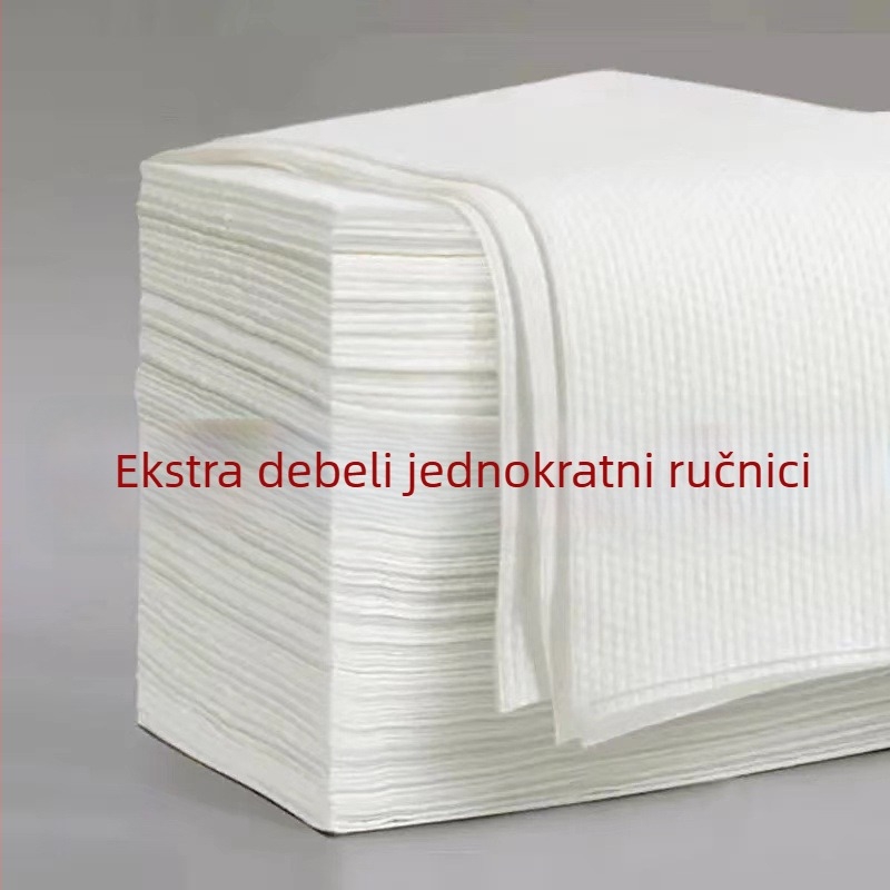 Jednokratne ručnike za hotele i salone, debelji i veći, turban za kosu, 70 g, apsorpcija 16–20 s, 500 komada