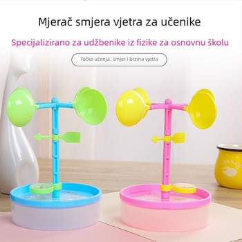 Uređaj za mjerenje smjera vjetra za osnovnu školu – DIY kit s rotirajućim mehanizmom, paket 90 komada