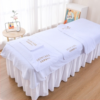 Premium ručnik za salon ljepote s ušivenim logom, pogodna za frizerske salone i njegu kože, za toplo oblaganje, upijajući turbanski ručnik za glavu i posteljni ručnik.