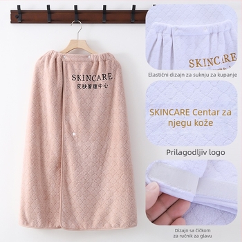 Premium ručnik za salon ljepote s ušivenim logom, pogodna za frizerske salone i njegu kože, za toplo oblaganje, upijajući turbanski ručnik za glavu i posteljni ručnik.