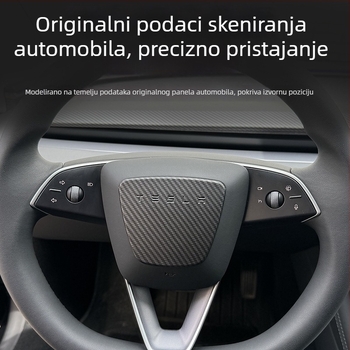 Tesla Model Y unutarnja ukrasna zaštitna naljepnica za volan, plastika