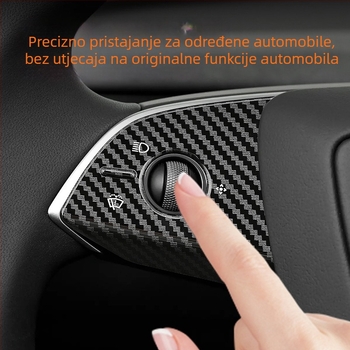 Tesla Model 3/Y dekorativna zaštitna naljepnica za gumbe na volanu – unutarnja sjajna oprema