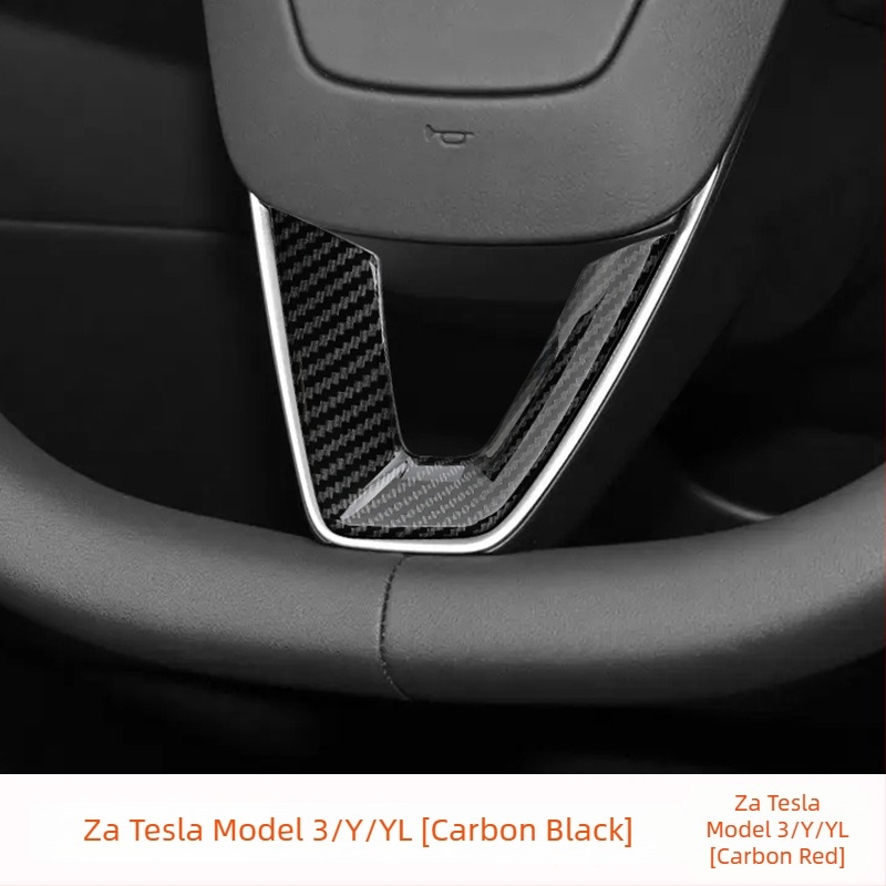 Tesla Model 3/Y dekorativna zaštitna naljepnica za gumbe na volanu – unutarnja sjajna oprema