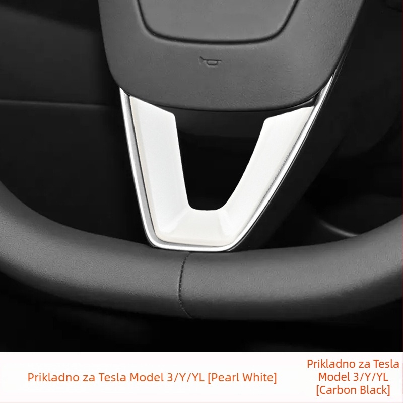 Tesla Model 3/Y dekorativna zaštitna naljepnica za gumbe na volanu – unutarnja sjajna oprema