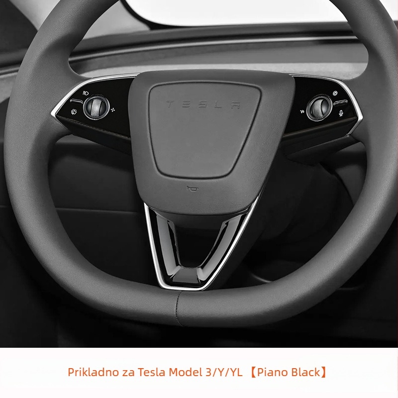 Tesla Model 3/Y dekorativna zaštitna naljepnica za gumbe na volanu – unutarnja sjajna oprema