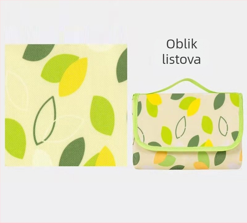 Debela piknik prostirka, vanjska vodootporna, sklopiva od 600D Oxford tkanine, za 1 osobu