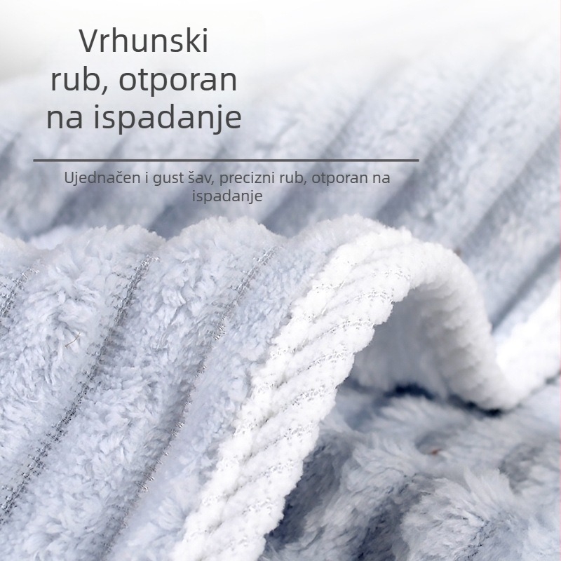 Ziming Kapica za sušenje kose od koralnog velura, debela, visoka upijivost, brzo sušenje, kućna upotreba