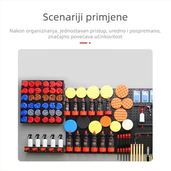 Zidni ormarić za ručnike i skladište za autopraonicu i kozmetički salon, plastični