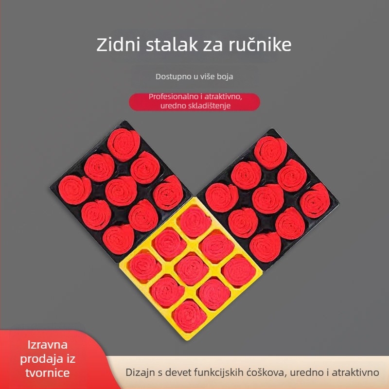Zidni ormarić za ručnike i skladište za autopraonicu i kozmetički salon, plastični
