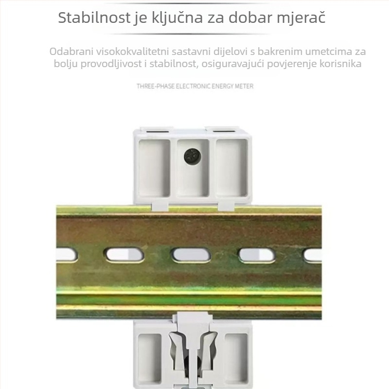 Dongjun jednofazni elektromjer na DIN railu, 220V, inteligentni višestruki zaslon, kućna uporaba, 5(60)A