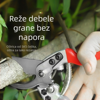Masterpiece škare za podrezivanje vrta – oštrica SK5, ergonomski dizajn za uštedu napora, višenamjenske za voćke