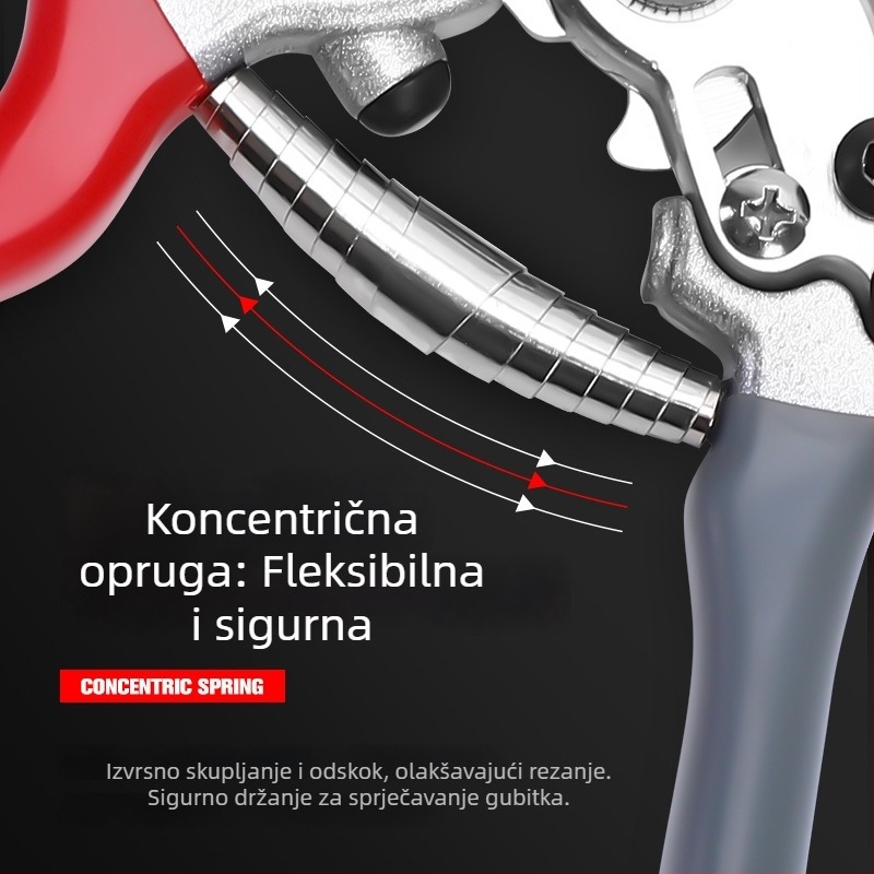 Masterpiece škare za podrezivanje vrta – oštrica SK5, ergonomski dizajn za uštedu napora, višenamjenske za voćke