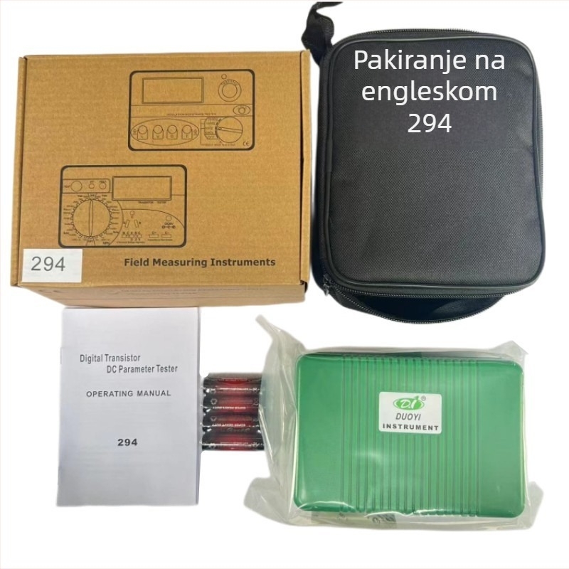 DY294 Digitalni tester DC parametara za tranzistore i FET-ove, za uređaje s 2 i 3 terminala