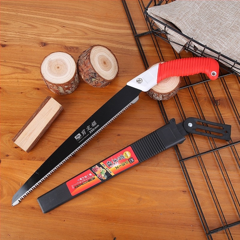 Independent ručna pila za drvo, SK5 čelik, model Great White Shark, za kućno podrezivanje, sječu i vrtlarenje; pogodna za suho i mokro drvo