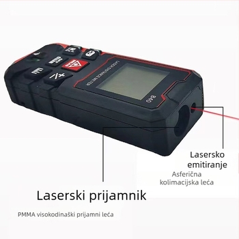 Ručni laserski daljinomjer 80 m, za unutarnje i vanjske namjene, serija laserskih mjernih instrumenata, višenamjenski inteligentni daljinomjer