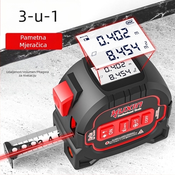 Yuxin Laserski mjerač udaljenosti – Tri u jednom infracrveno elektroničko mjerenje za male prostore